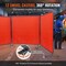 Vevor Welding Screen with Frame 3 Panel 6' x 6' Welding Curtain Screen 12 Wheels XU-2314 - alternate 4
