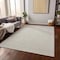Homeroots 5' X 8' Beige And Ivory Geometric Washable Indoor Outdoor Area Rug 596897 - alternate 6