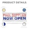 Signmission Pool Supplies Now Open, 18 Inch x 48 Inch, Vinyl Banner B-30813 - alternate 5