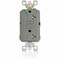 Leviton AFCI Receptacle 20A HG/TR Gray AFTR2-HGG - alternate 1