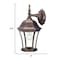 Homeroots Dark Brown Hanging Carousel Lantern Wall Light 398569 - alternate 4