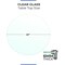 Fab Glass And Mirror 44in. Clear Round Glass Table Top, 1/2in. Thickness Tempered Ogee Edge Polished, Wall Mirror 44RD12MMOGTE - alternate 3