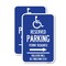Signmission Modern Isa Symbol Connecticut Reserved Parking Permit , 18'' X 24'', Heavy Gauge Aluminum, 2PK A-1824-2PACK-23872 - alternate 1