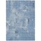 Homeroots 3' X 5' Denim Blue And Ivory Abstract Washable Indoor Outdoor Area Rug 596854 - alternate 5