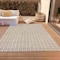 Homeroots 8' X 10' Taupe And Ivory Geometric Washable Indoor Outdoor Area Rug 614788 - alternate 4
