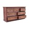 Homeroots 64" Brown Distressed Solid and Reclaimed Wood Seven Drawer Double Dresser 554673 - alternate 5
