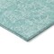 Homeroots 9' X 12' Teal Blue And Ivory Floral Washable Indoor Outdoor Area Rug 581886 - alternate 4