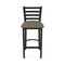 Holland Bar Stool Co 25" Stationary Counter Stool, Black Wrinkle, Graph Cork Seat 40025BW017 - alternate 4