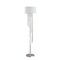 Homeroots 66" Clear And Silver Crystal And Metal Floor Lamp With White Linen Drum Shade 569598 - alternate 6