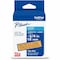 Brother Adhesive TZ Tape (R) Cartridge 0.70"x26-1/5ft., Black/Fluorescent Orange TZEB41G - alternate 1