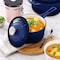 Megachef 7 Piece Enameled Cast Iron Cookware Set in Blue 750124531M - alternate 4