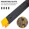Digital Energy 4,200 Joules Metal Surge Protector Power Strip, 6 Outlets, 6ft Cord, Black/Yellow,  DEE1-1136 - alternate 5