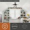 Vaxcel Estelle 6-Light 24 in W Matte Black Mid-Century Modern Sputnik Semi Flush Ceiling Fixture C0273R - alternate 6