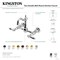 Kingston Brass Two-Handle Wall Mount Bridge Kitchen Faucet, Matte Black KS2440BAL - alternate 4