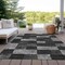 Homeroots 5' X 8' Black And Gray Geometric Washable Indoor Outdoor Area Rug 604852 - alternate 8