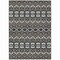 Homeroots 5' X 8' Charcoal Brown And Ivory Moroccan Washable Indoor Outdoor Area Rug 594311 - alternate 4