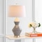 Jonathan Y Abbas 29" Geometric Ceramic/Metal LED Table Lamp, Gray/Gold Leaf JYL4013B - alternate 6