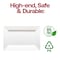 Smarty Had A Party 5.5" x 8.5" White Rectangular Plastic Dessert Plates (120 Plates), 120PK 6913-CASE - alternate 7