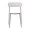 Flash Furniture Dover Indoor-Outdoor Stacking Patio Chair w/Curved Backrest, All-Weather Resin Chair in White DHF-340-APP-WH-GG - alternate 5