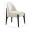 Manhattan Comfort Oslo Chenille Wood Side Chair in Cream - Set of 2 DC1542-2 - alternate 4