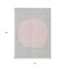 Homeroots 8' X 10' Silver And Pink Striped Washable Indoor Outdoor Area Rug 597196 - alternate 6