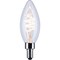 Satco Reminiscent 40W Equivalent Warm White B11 Gray Coil Filament Candelabra LEDDecorative Light Bulb, 2PK S10523 - alternate 4