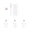 Smarty Had A Party MW Cutlery Kit - Fork, Milk Straw and Napkin, 1000PK 855-CASE - alternate 5