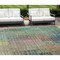 Homeroots 8' X 10' Green Gold And Teal Blue Abstract Washable Indoor Outdoor Area Rug 588429 - alternate 1