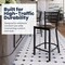 Flash Furniture HERCULES Black Ladder Back Metal Restaurant Counter Stool - Mahogany Wood Seat XU-DG697BLAD-24-MAHW-GG - alternate 7