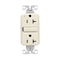 Eaton Wiring Devices Eaton GFCI Receptacle, 125 V, 20 A, NEMA: NEMA 5-20R, Back, Side Wiring, Light Almond GF20LA - alternate 1