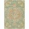 Homeroots 8' X 10' Artichoke Green Floral Medallion Washable Indoor Outdoor Area Rug 607833 - alternate 1