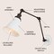 Jonathan Y Rover 7" Classic Industrial Metal Adjustable Arm LED Wall Sconce, White/Oil Rubbed Bronze JYL7462C - alternate 7