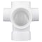 Charlotte Pipe Schedule 40 3 in. Hub X 3 in. D Hub PVC Reducing Double Fixture Fitting Tee 1 pk PVC 00418 0800 - alternate 5
