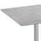 Flash Furniture 36" Square Outdoor Tabletop, Gray Faux Concrete, Seamless Surface Technology, 30x30 Silver X Base ST-SQ36-CMGY-T3030S-GG - alternate 3