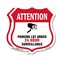 Signmission Video Surveillance Shield Sign Attention, 6 inch X 6 inch, Plastic Sign, 2PK SHI-P-2PACK-6-469 - alternate 1