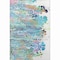 Homeroots 5' X 8' Teal Blue Ivory And Gold Abstract Washable Indoor Outdoor Area Rug 643560 - alternate 1