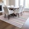 Homeroots 9' X 12' Pink Blue And Purple Striped Washable Indoor Outdoor Area Rug 597275 - alternate 4