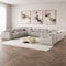 Homeroots Ash Gray Leather Power Reclining U Shaped Twelve Piece Corner Sectional With Console 643940 - alternate 4