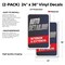 Signmission Auto Detailing, Vinyl Decals Only 24 Inch x 36 Inch, Vinyl Decal, 2PK DSB-2436-2PACK-30341 - alternate 2
