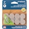Shepherd Hardware Furniture Pad, Felt Cloth, Beige, 1 in Dia, 3/8 in Thick, Round 9915 - alternate 2