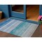 Homeroots 3' X 5' Sky Blue Striped Washable Indoor Outdoor Area Rug 608139 - alternate 1