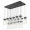 Z-Lite Fontaine 17 Light Linear Chandelier, Matte Black, 44.25 In W 7002P5-17L-MB - alternate 4