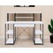 Homeroots 47" White and Black Computer Desk 491450 - alternate 4