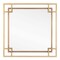 Homeroots 22" Gold Metal Square Accent Mirror 574049 - alternate 5