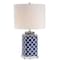 Jonathan Y Clarke 23" Chinoiserie LED Table Lamp, Blue/White JYL3011A - alternate 1