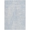Homeroots 5' X 8' Denim Blue Ivory And Gray Geometric Washable Indoor Outdoor Area Rug 577740 - alternate 8
