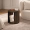 Manhattan Comfort Alure 20 in  End Table in Walnut ET1833-3 - alternate 1