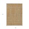 Homeroots 9' X 12' Gold Gray And Ivory Striped Washable Indoor Outdoor Area Rug 597389 - alternate 7