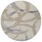 Homeroots 8' Beige Ivory And Gray Round Abstract Washable Indoor Outdoor Area Rug 599102 - alternate 6