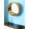 Homeroots 36" Gold Round Solid Wood Framed Accent Mirror 274538 - alternate 2
